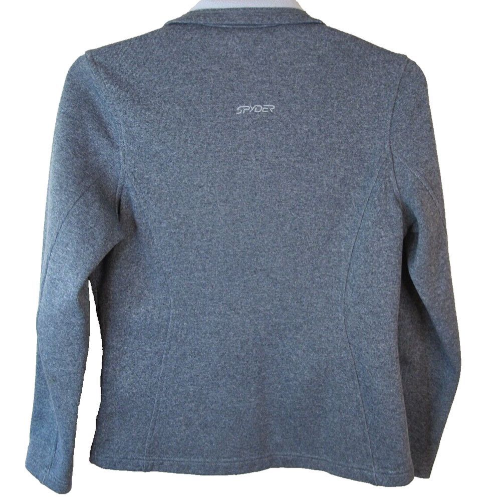 Spyder Gray Full Zip Core Sweater Jacket Women's Large - Picture 6 of 10